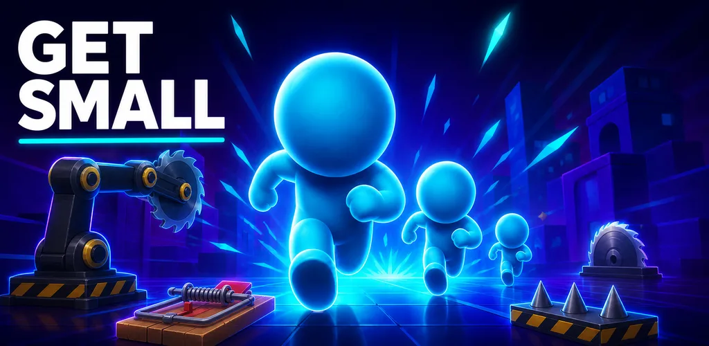 Get Small contestants becoming tiny as they race past saws, spikes, and a mousetrap